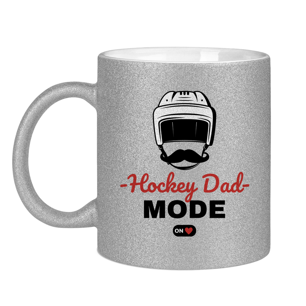 Glitzertasse HOCKEYDAD MODE