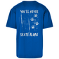 Oversize T-Shirt NEVER SKATE ALONE DOG (back)