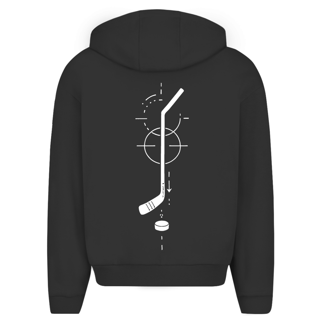Oversize Zipper HOCKEYSTICK MODERN (front&back)