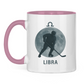 Tasse zweifarbig STERNZEICHEN LIBRA / WAAGE