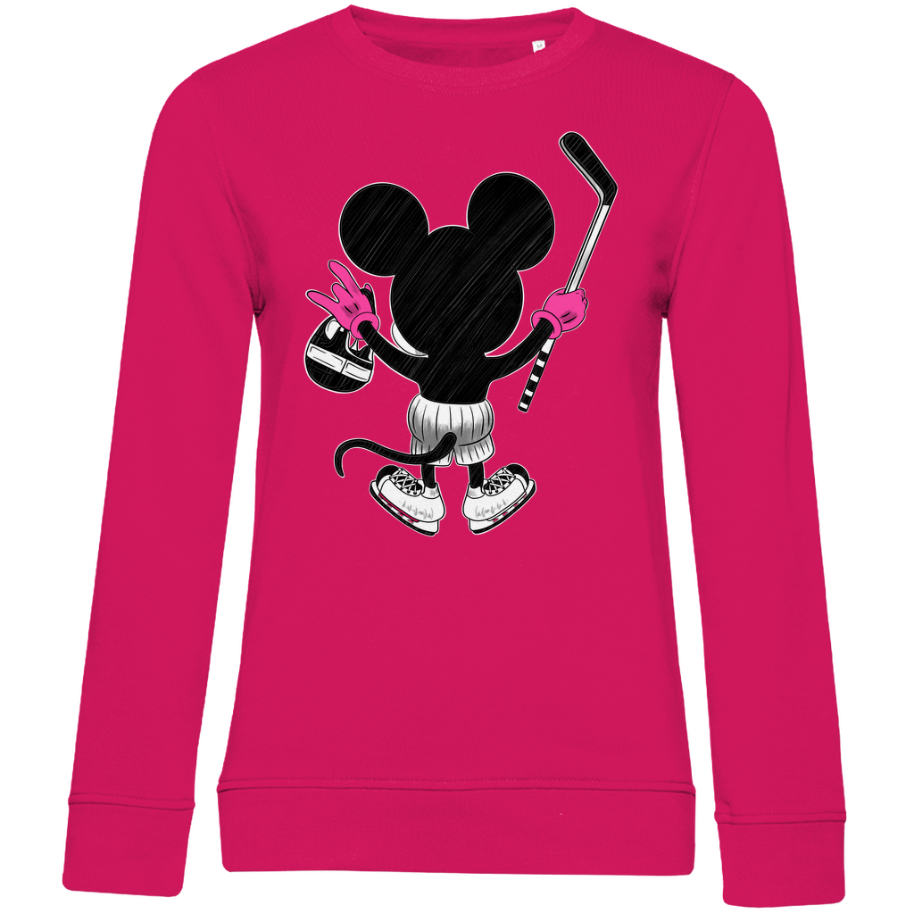 Ladies Sweatshirt HOCKEYMOUSE PINK