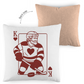Kopfkissen zweifarbig HOCKEY HERZKÖNIG