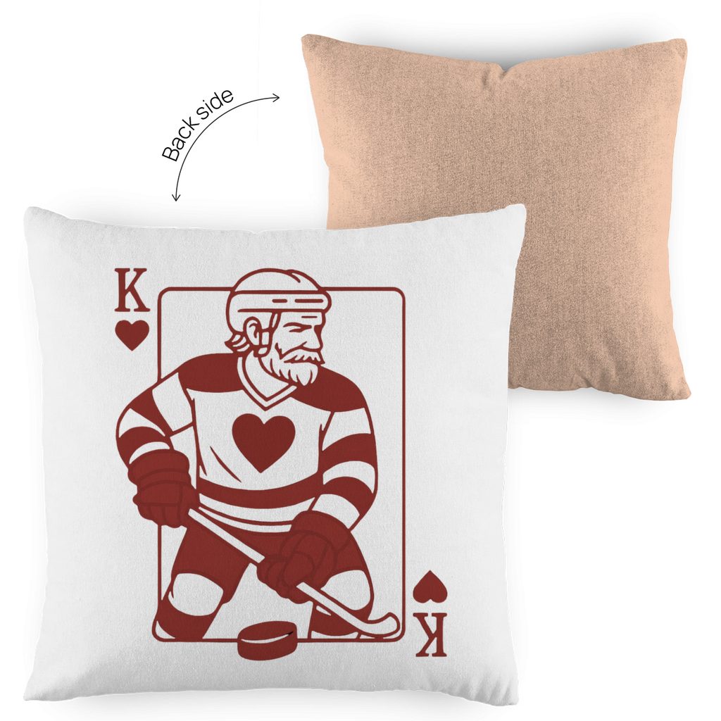 Kopfkissen zweifarbig HOCKEY HERZKÖNIG