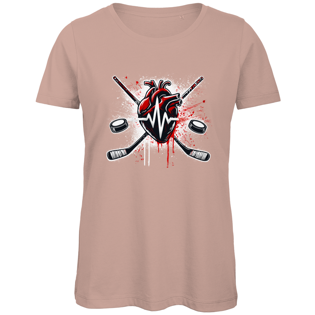 Ladies T-Shirt HOCKEY HEARTBEAT