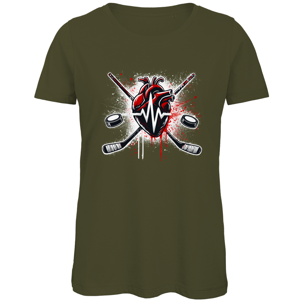 Ladies T-Shirt HOCKEY HEARTBEAT