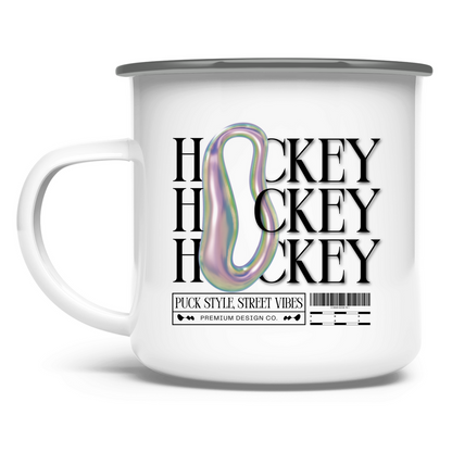 Emaille Tasse HOCKEY MODERN