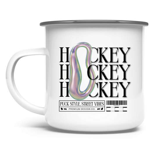 Emaille Tasse HOCKEY MODERN