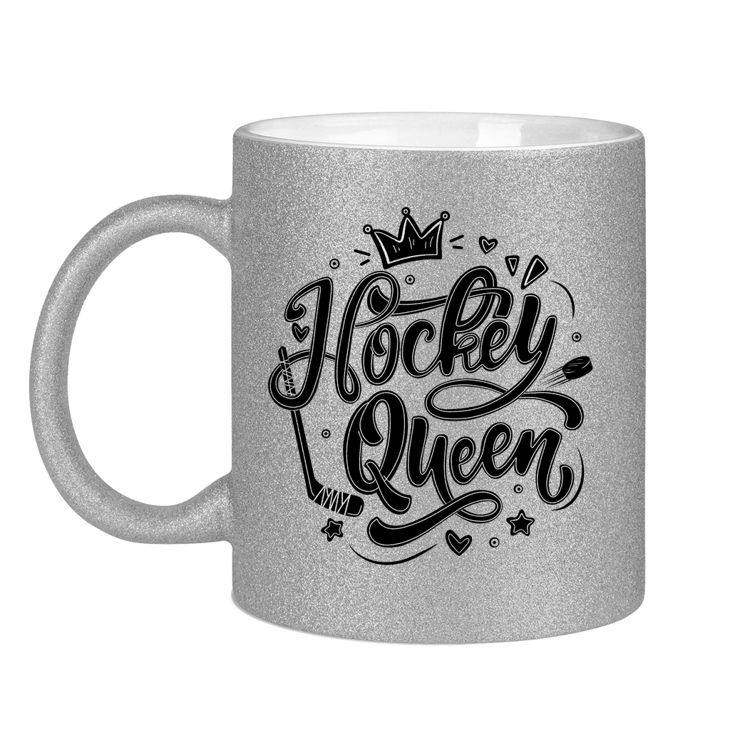 Glitzertasse HOCKEYQUEEN II