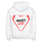 Unisex Zipper HOCKEYLOVE STICKHEART (front&back)