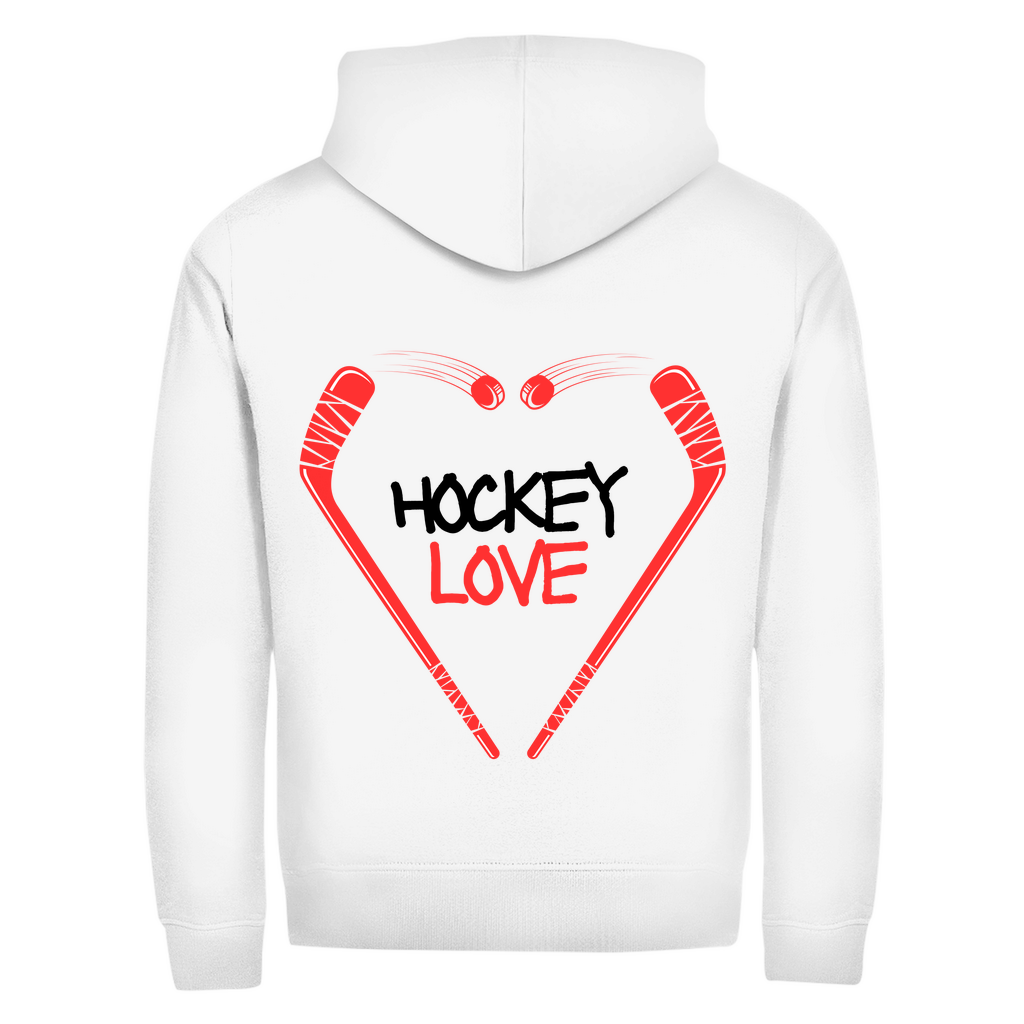 Unisex Zipper HOCKEYLOVE STICKHEART (front&back)