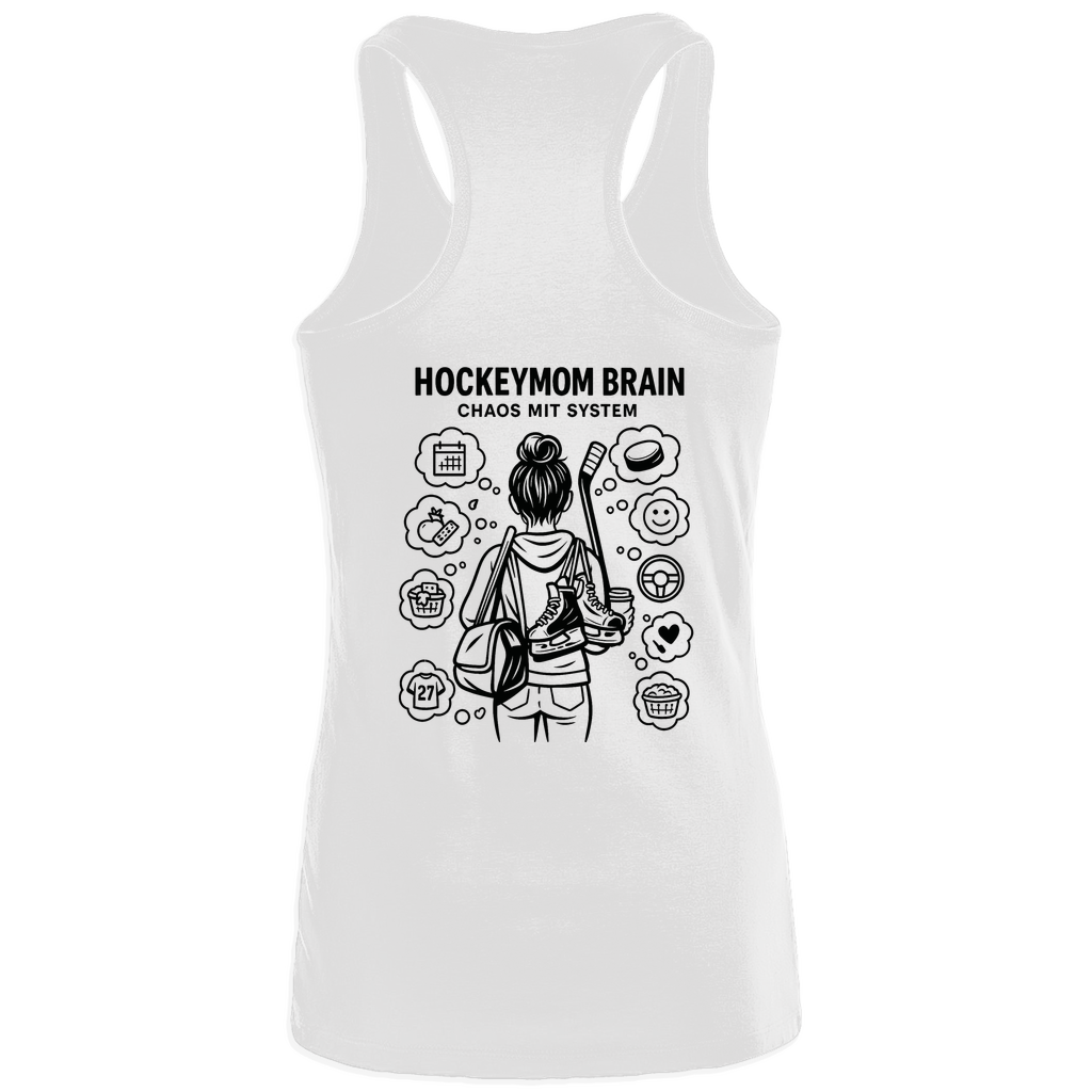 Ladies Tank Top HOCKEYMOM BRAIN (front&back)
