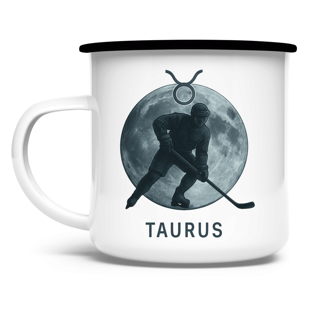 Emaille Tasse STERNZEICHEN TAURUS / STIER