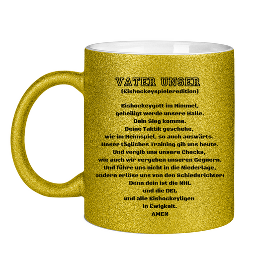 Glitzertasse VATER UNSER SPIELER