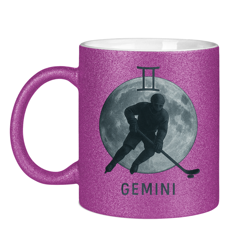 Glitzertasse STERNZEICHEN GEMINI / ZWILLING