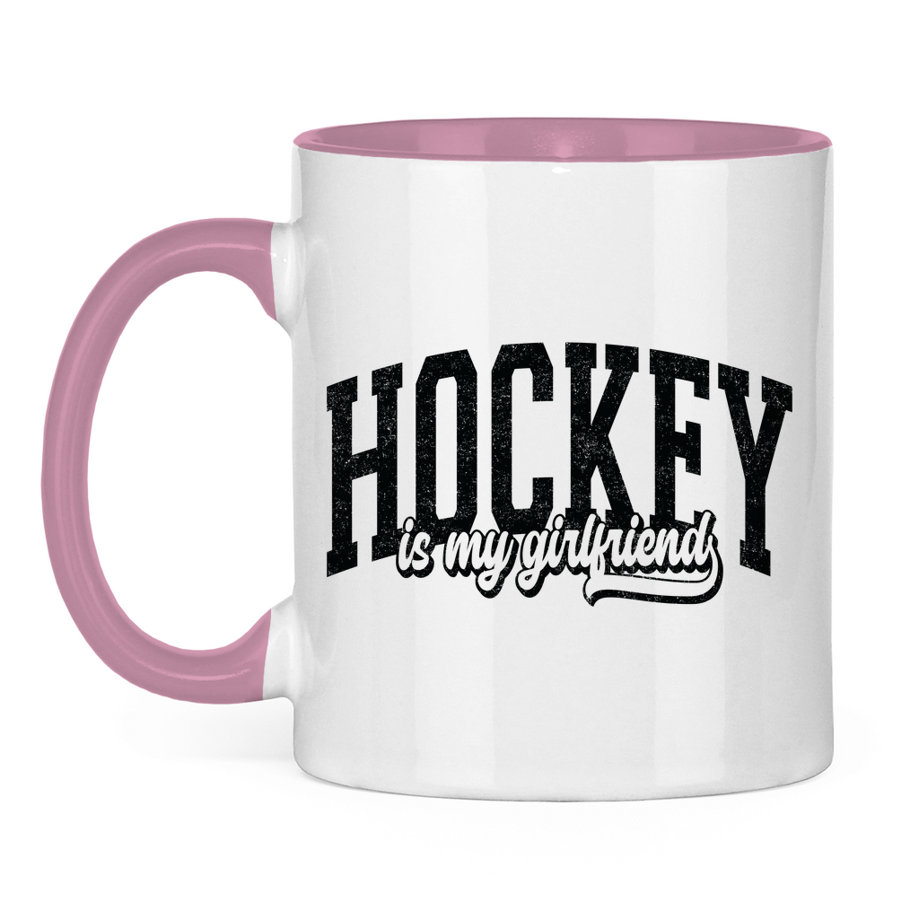 Tasse zweifarbig HOCKEY IS MY GIRLFRIEND