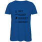 Ladies T-Shirt EAT, SLEEP REPEAT