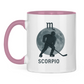 Tasse zweifarbig STERNZEICHEN SCORPIO / SKORPION