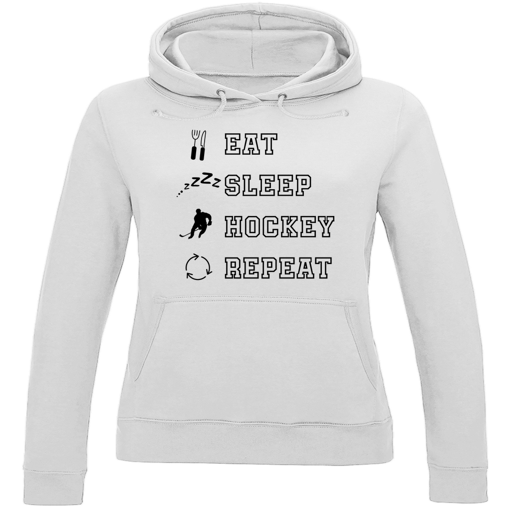 Ladies Hoodie EAT, SLEEP REPEAT