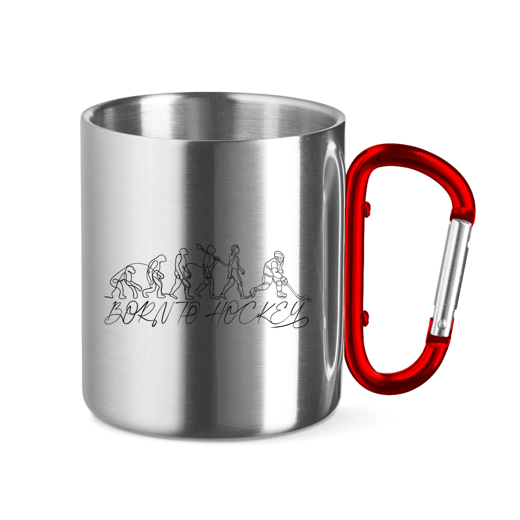 Edelstahltasse BORN TO HOCKEY EVULUTION