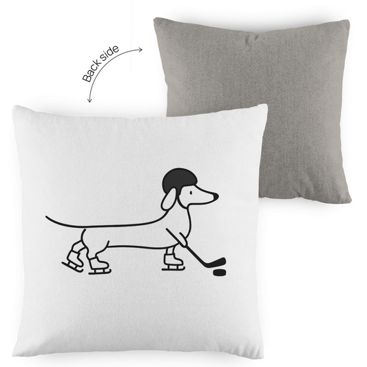 Kopfkissen zweifarbig HOCKEY DACKEL