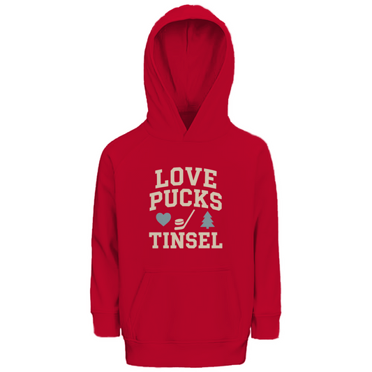 Kids Hoodie LOVE, PUCKS & TINSEL