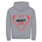 Unisex Zipper HOCKEYLOVE STICKHEART (front&back)