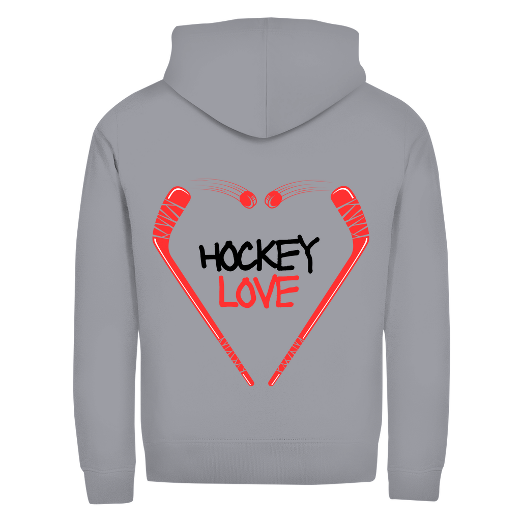 Unisex Zipper HOCKEYLOVE STICKHEART (front&back)