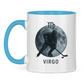 Tasse zweifarbig STERNZEICHEN VIRGO / JUNGFRAU
