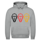 Unisex Hoodie TEAM GOALIE MASKE SCHWARZ-ROT-GOLD