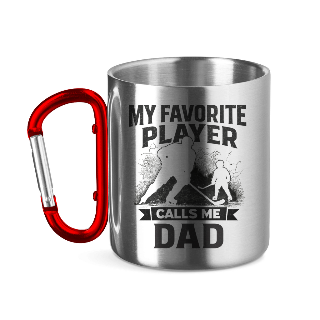 Edelstahltasse HOCKEYDAD FAVORITE PLAYER