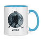 Tasse zweifarbig STERNZEICHEN VIRGO / JUNGFRAU