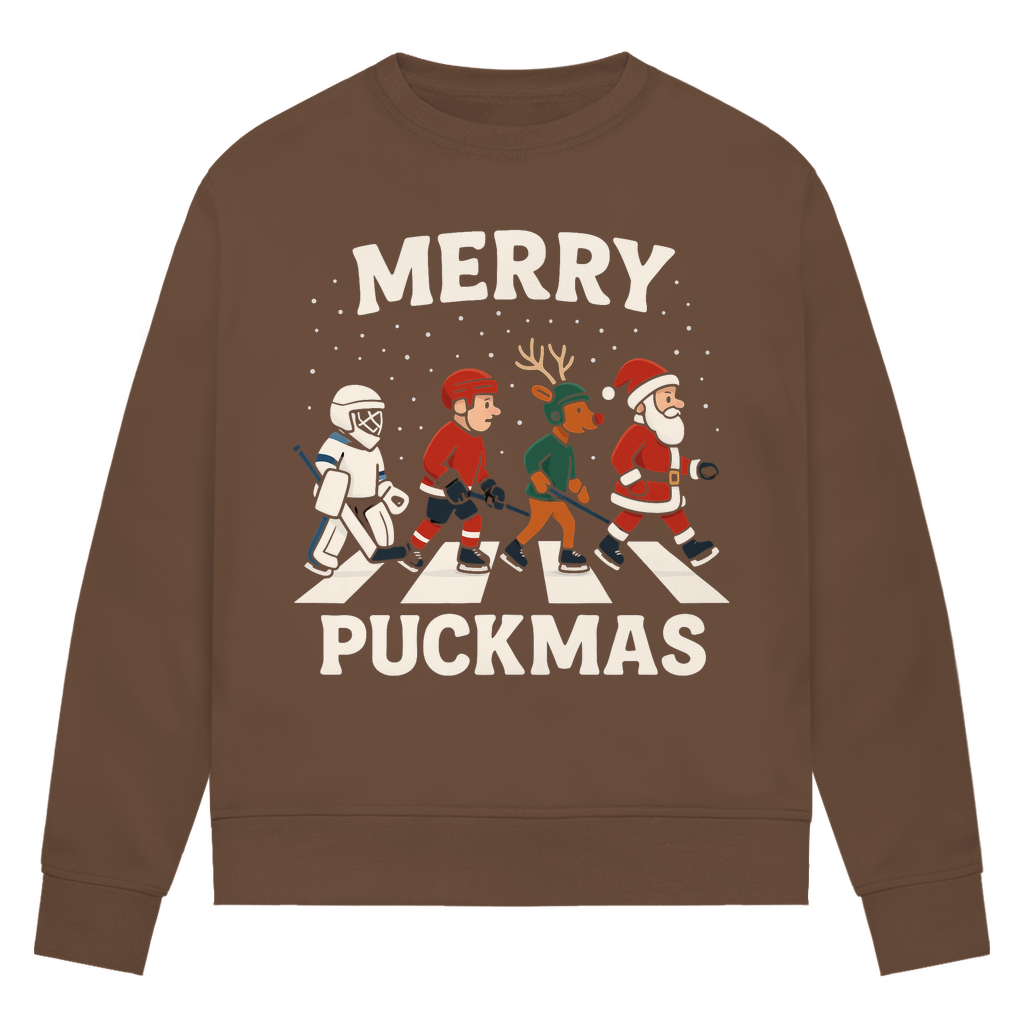 Ladies Sweatshirt MERRY PUCKMAS WALK