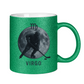 Glitzertasse STERNZEICHEN VIRGO / JUNGFRAU