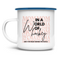 Emaille Tasse WORLD OF HOCKEY - MOM