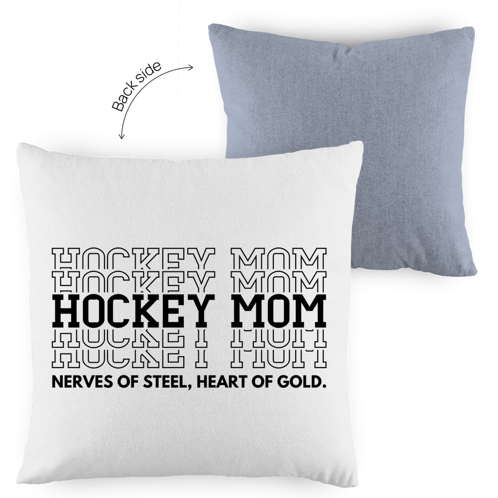 Kopfkissen zweifarbig HOCKEYMOM NERVES & HEART