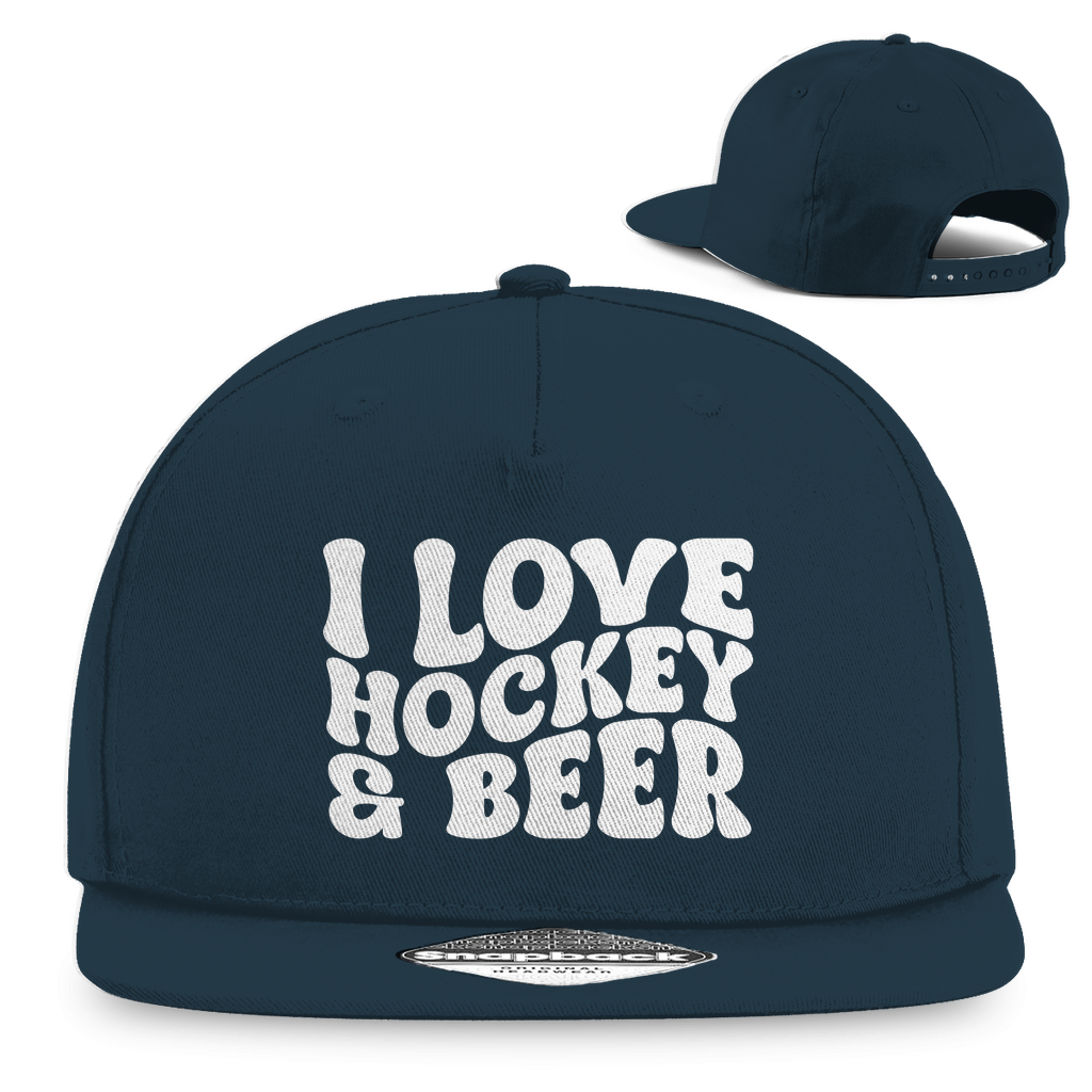 Snapback I LOVE HOCKEY & BEER