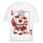 Oversize T-Shirt HOCKEY HERZKÖNIG (front&back)