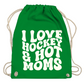 Turnbeutel I LOVE HOCKEY & HOT MOMS