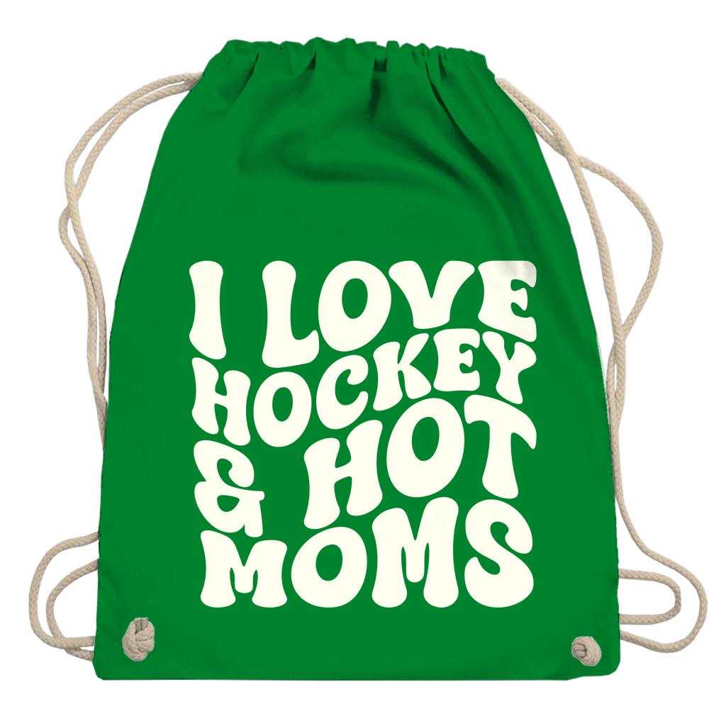Turnbeutel I LOVE HOCKEY & HOT MOMS