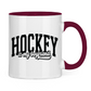 Tasse zweifarbig HOCKEY IS MY BOYFRIEND