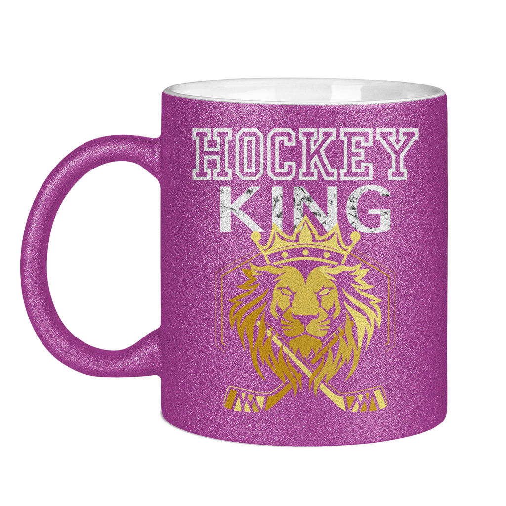Glitzertasse HOCKEYKING LION