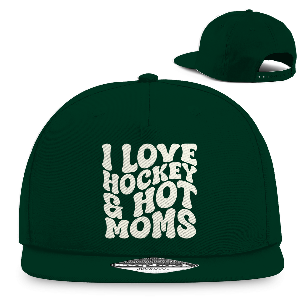 Snapback I LOVE HOCKEY & HOT MOMS