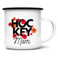 Emaille Tasse HOCKEY MOM FLOWERS