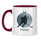 Tasse zweifarbig STERNZEICHEN PISCES / FISCH