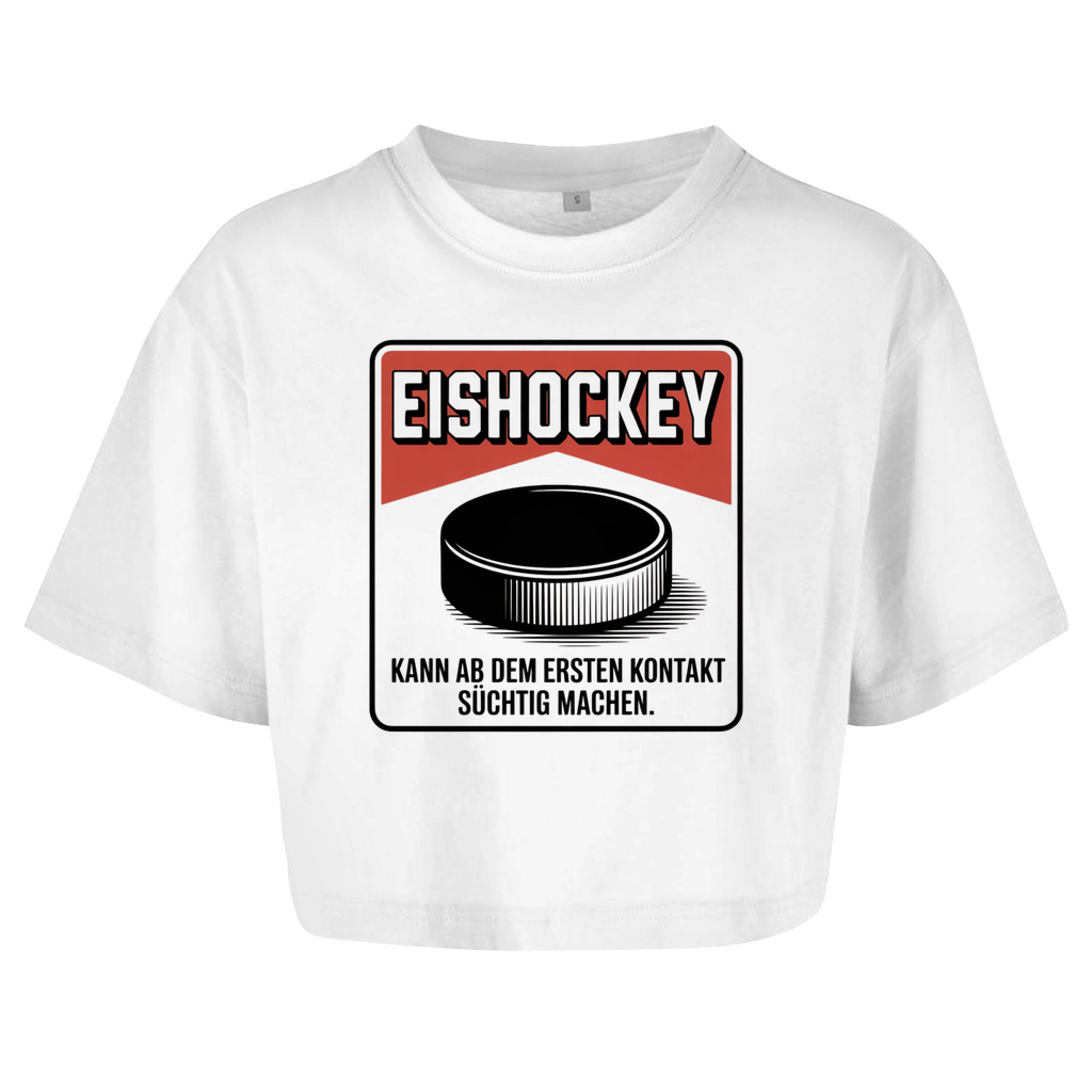 Ladies Crop Top EISHOCKEY ZIGARETTENSCHACHTEL