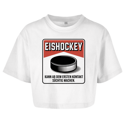 Ladies Crop Top EISHOCKEY ZIGARETTENSCHACHTEL