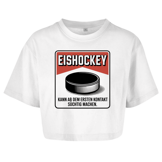 Ladies Crop Top EISHOCKEY ZIGARETTENSCHACHTEL