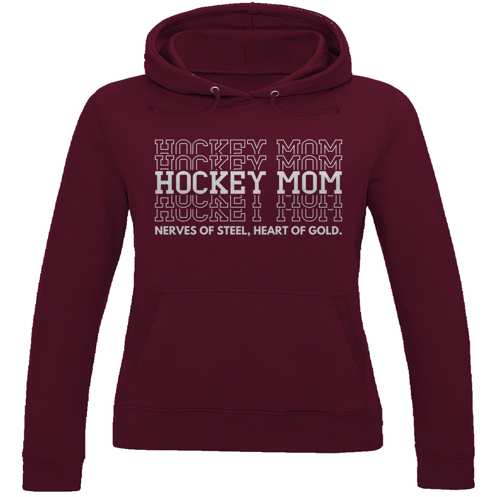 Ladies Hoodie HOCKEYMOM NERVES & HEART