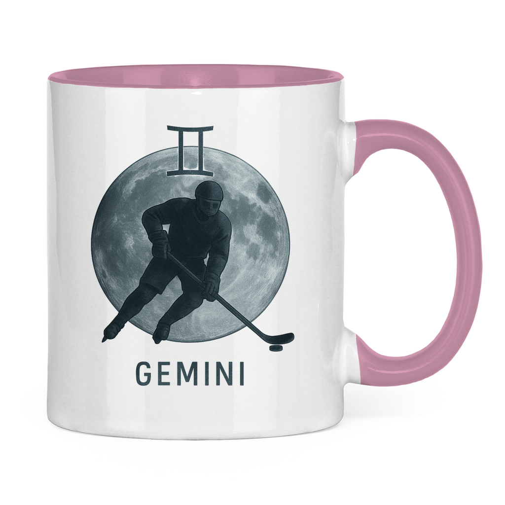 Tasse zweifarbig STERNZEICHEN GEMINI / ZWILLING