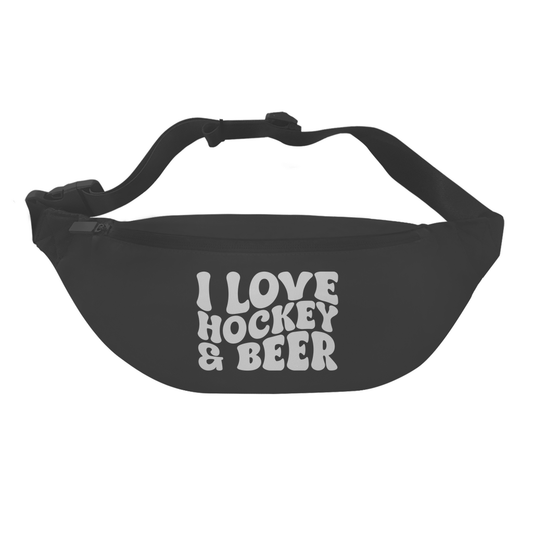 Bauchtasche I LOVE HOCKEY & BEER